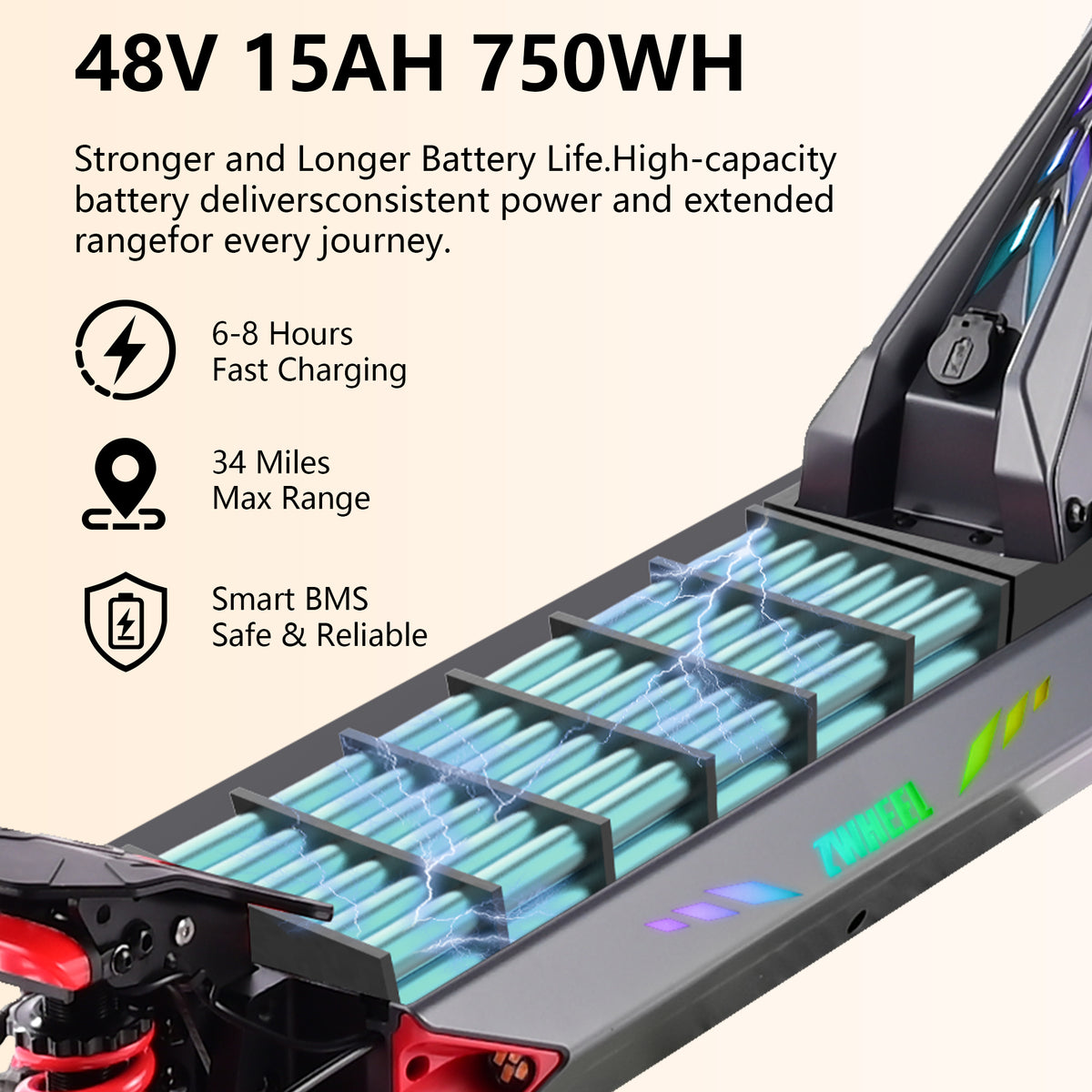 Zwheel ZSB1/D3 single drive 1200W Off-Road E-Scooter