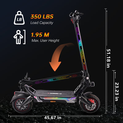 Zwheel ZSD2 /GT1 LITE 2000W*2 Off Road Electric Scooter