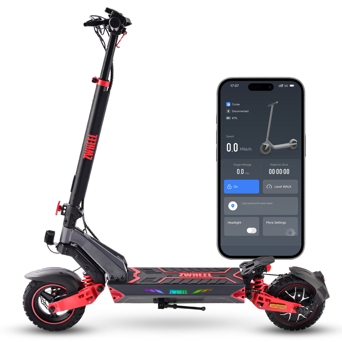 Zwheel ZSB1/D3 single drive 1200W Off-Road E-Scooter